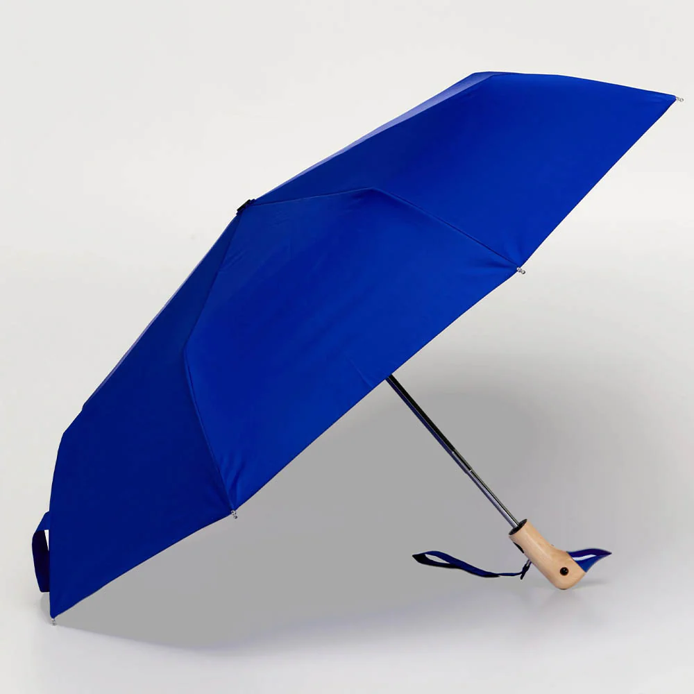 Eco-Friendly Compact Duckhead Umbrella - Royal Blue - Image 3