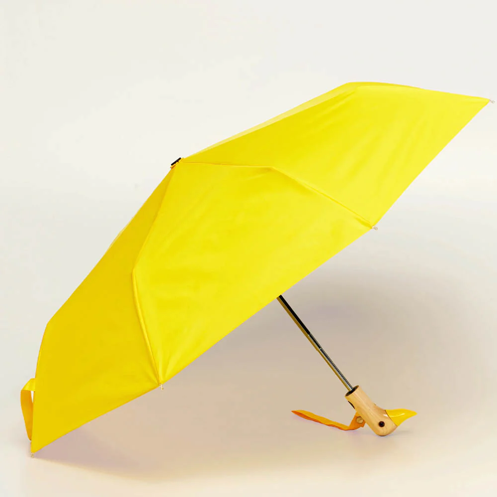 Eco-Friendly Compact Duckhead Umbrella - Yellow - Image 3