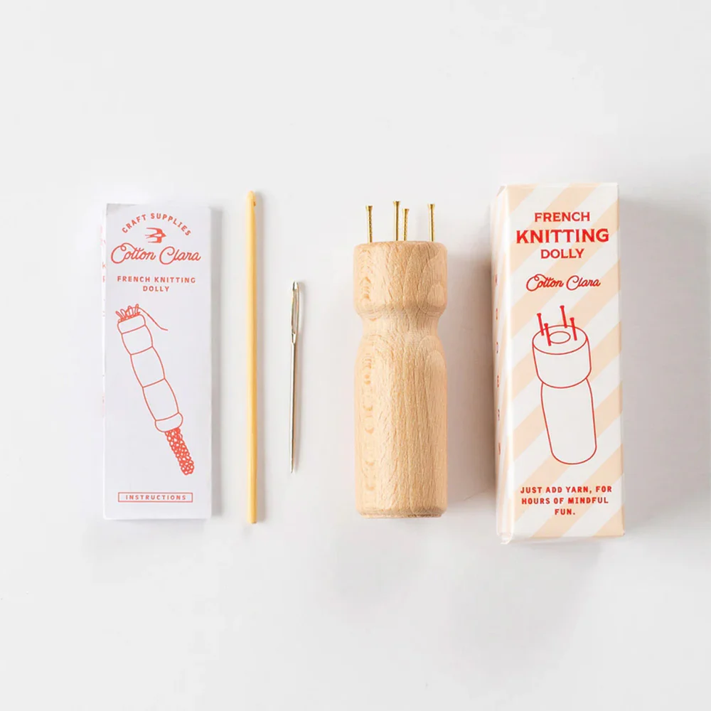 French Knitting Bobbin - Wooden Dolly - Image 2