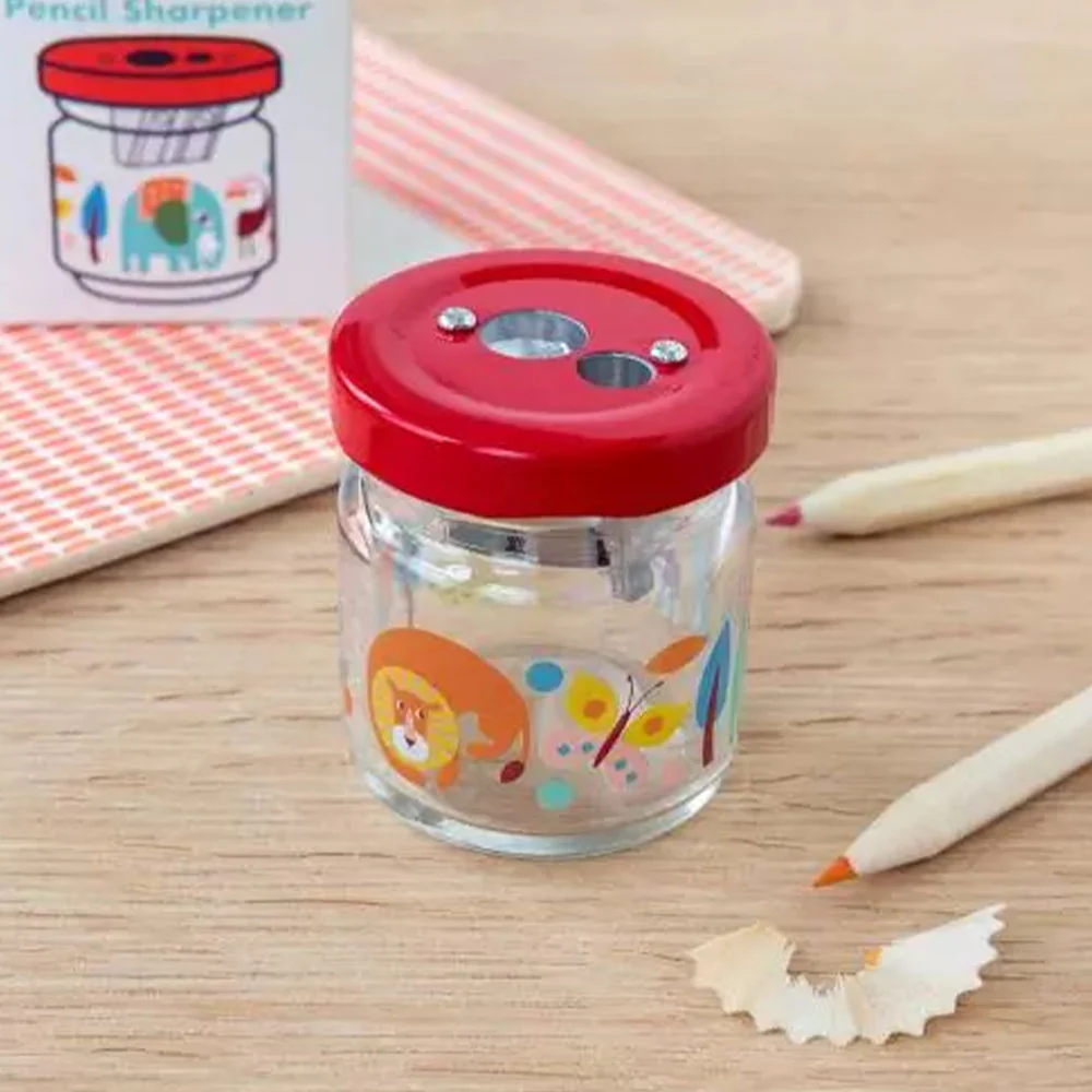 Glass Jar Pencil Sharpener - Wild Wonders - Image 3