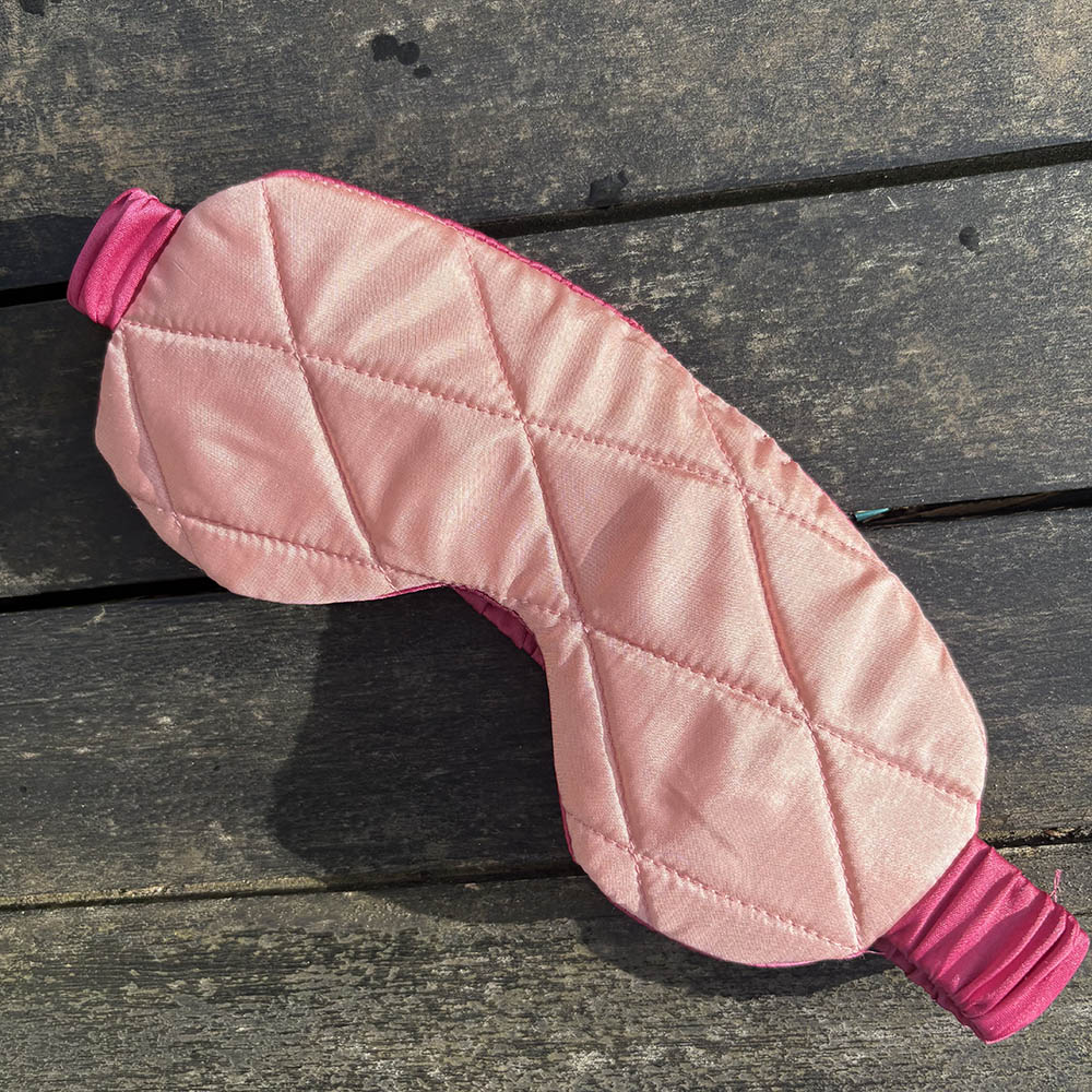 Pink Silk Eye Mask