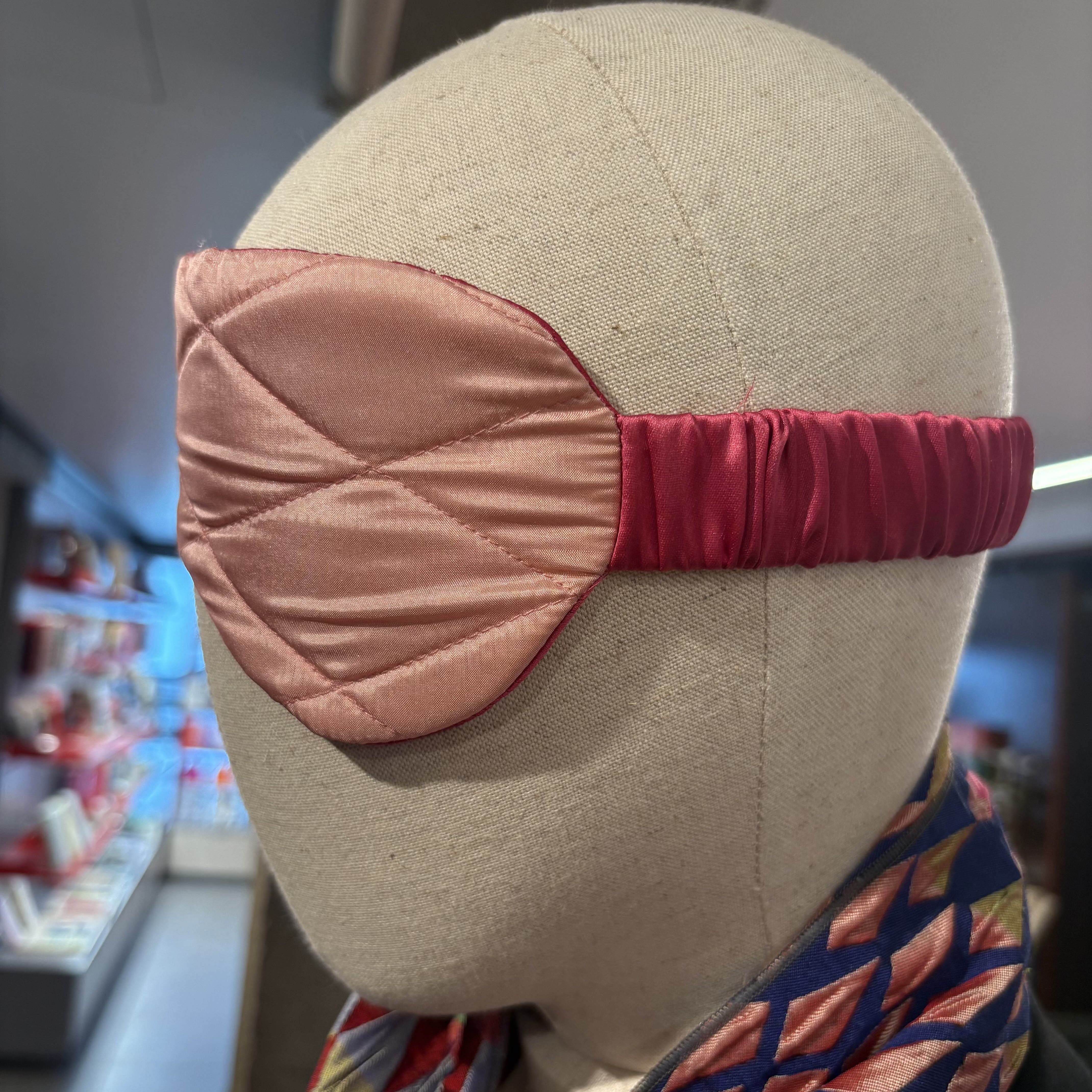 Pink Silk Eye Mask - Image 2