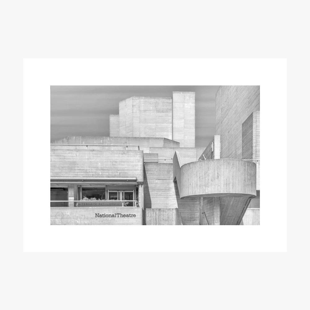 National Theatre Greyscale Print - Image 14