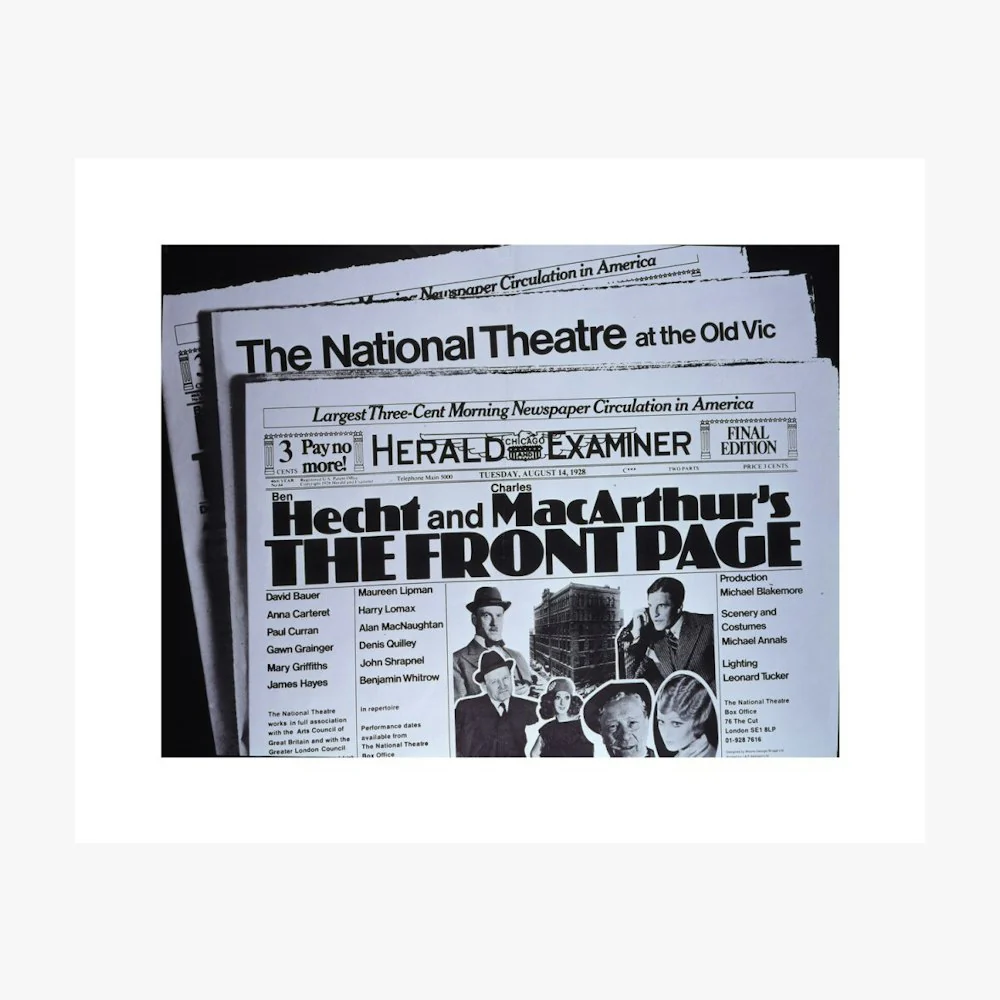 The Front Page 1972 Print - Image 10