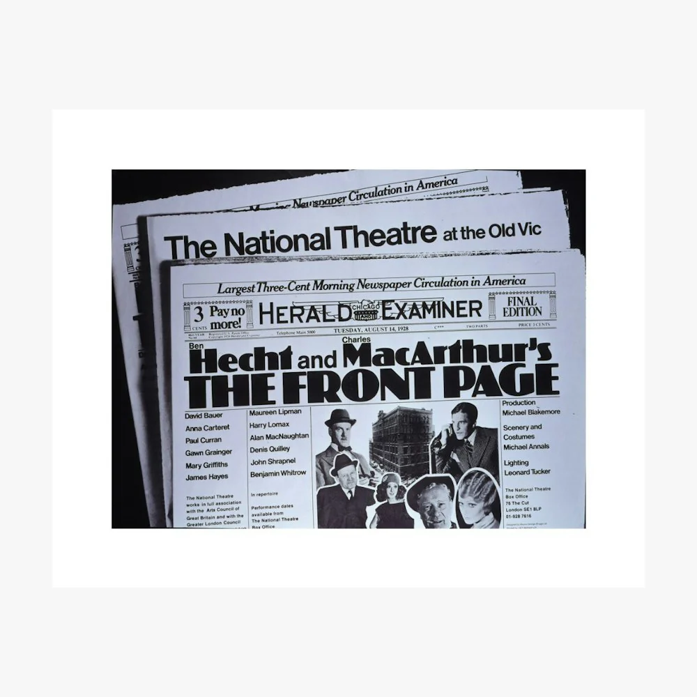 The Front Page 1972 Print - Image 6