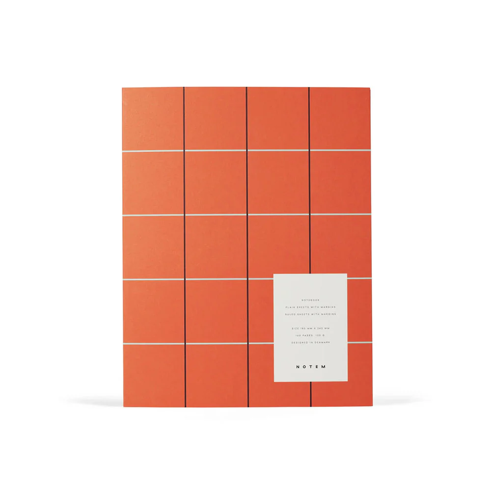 Uma Notebook - Orange Check