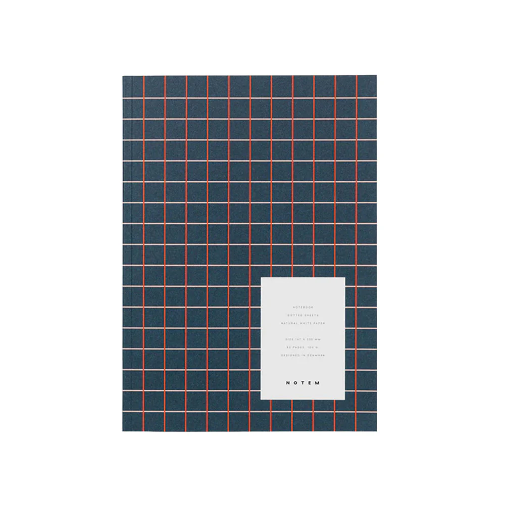Vita Notebook - Dark Blue Grid