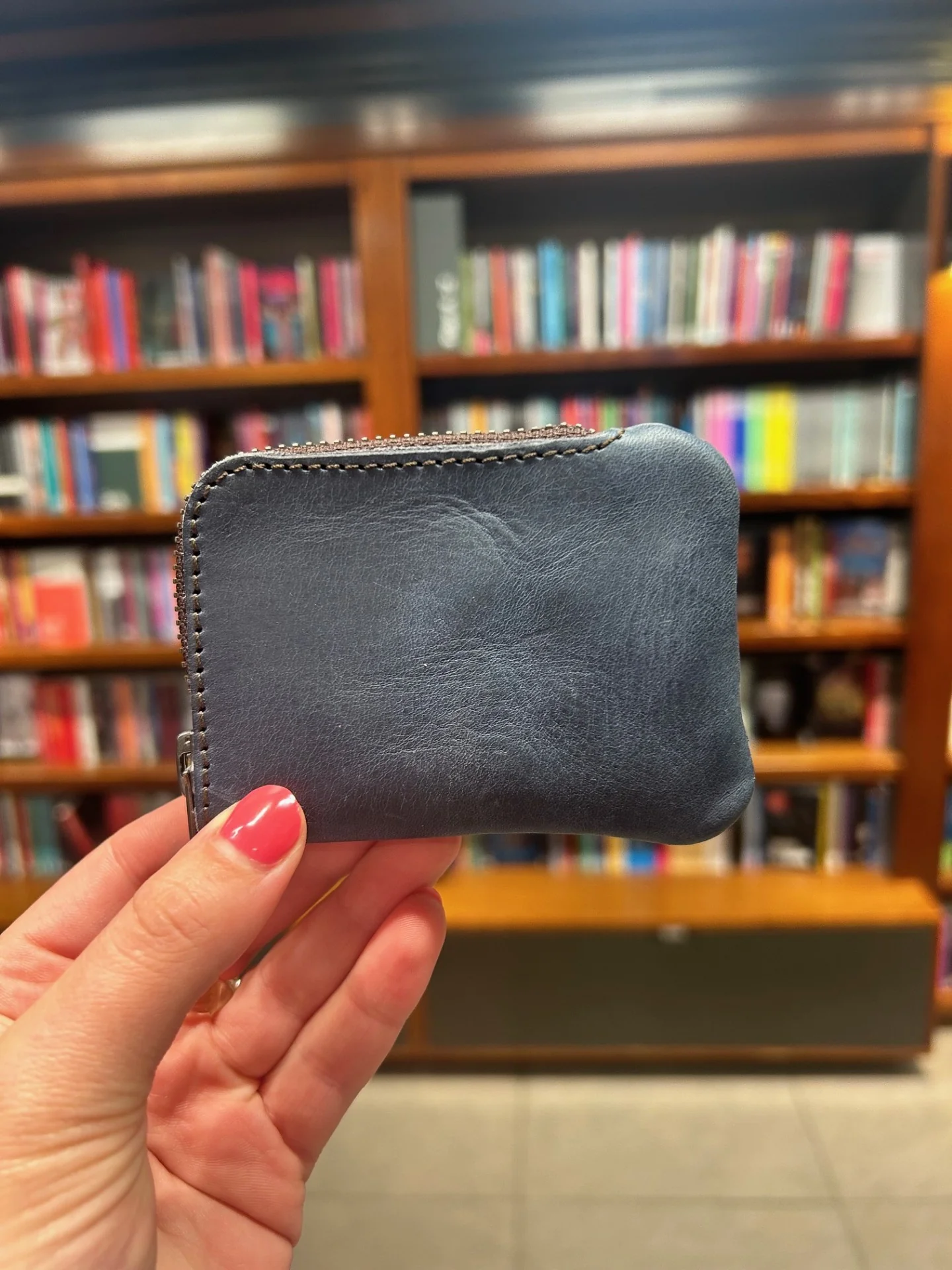 Zip card purse navy - Image 3